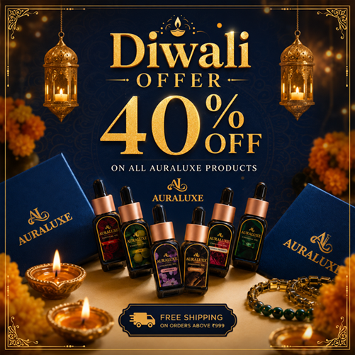 Diwali Offer — 40% off on all Auraluxe products. Free shipping on orders above ₹999.
